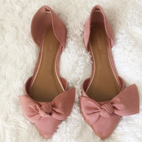 bamboo pointed toe flats